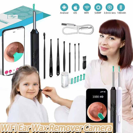 Wireless Ear Endoscope Camera Ear Wax Remover HD Cleaning Tools Kit
