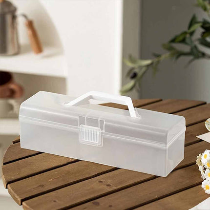 Portable Bread Cake Roll Box, Food Art Stationery Storage Container