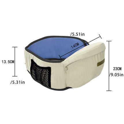 Infant Hip Seat Baby Carrier Waist Stool with Sling & Backpack Belt