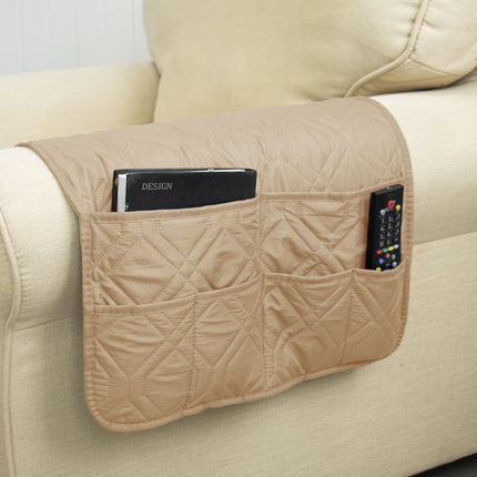 6-Pocket Sofa Armrest Remote Control Organizer Holder for Chair Couch
