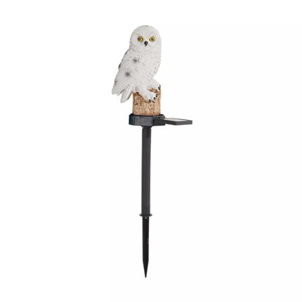 Solar Owl Garden Light LED Waterproof Outdoor Novelty Lawn Ornament Lamp