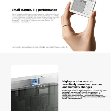 Smart Bluetooth Temperature & Humidity Monitor with Clock Sensor