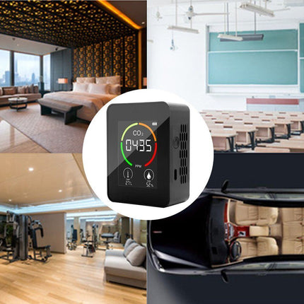CO2 Monitor, Temperature Humidity Sensor, Air Quality Tester & CO2 Detector