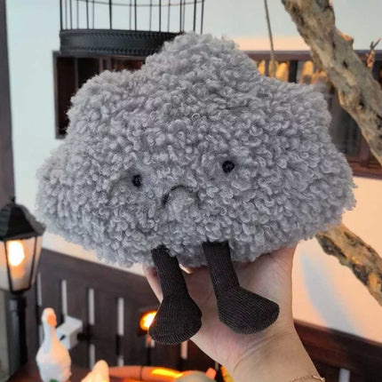 Amuseables Storm Cloud Plush Small Grey Pillow Dark Cloud