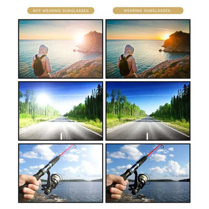 Unisex UV400 Polarized Sunglasses for Fishing, Driving & Sport Pilot Style