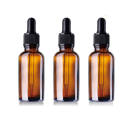 5-100ml Amber Glass Dropper Bottle, Essential Oils Reagent Eye Pipette AU