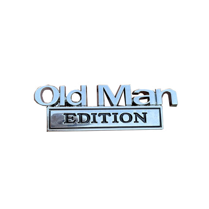 2pcs Old Man Edition 3D Emblem Sticker Badge Fender Decals for Car Truck