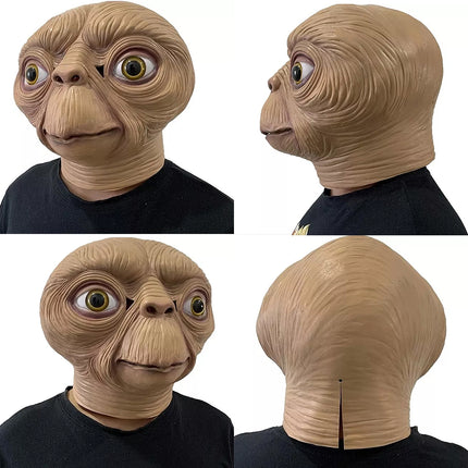 ET Alien Latex Mask Realistic Costume Fancy Dress Party Cosplay Unisex