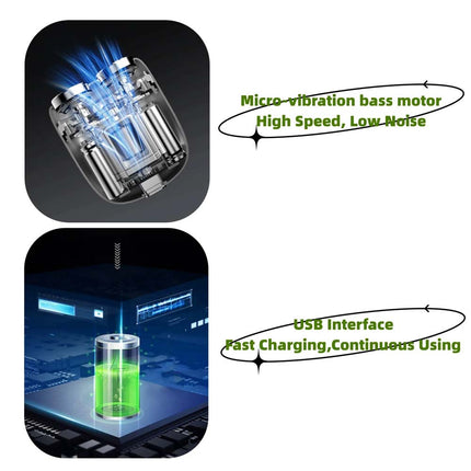 Portable Rotary Shaver Cordless Wet Dry High Speed Beard Trimmer Travel