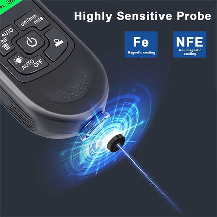 Car Digital Coating Paint Thickness Gauge Meter Tester with LCD