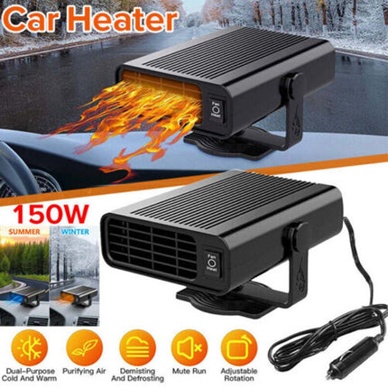 Portable Electric Car Heater DC 12V Heating Fan Defogger Defroster Demister