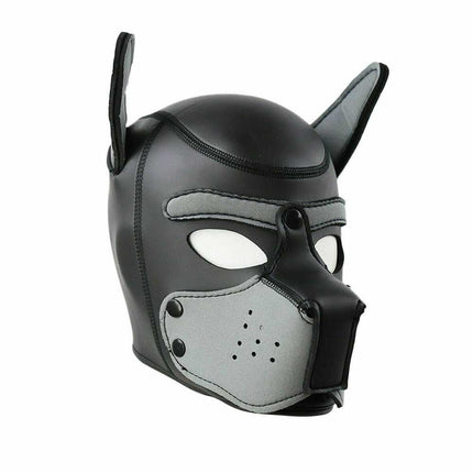 Dog Head Mask Puppy Cosplay Party Role Play Prop Soft Rubber Neoprene Toy