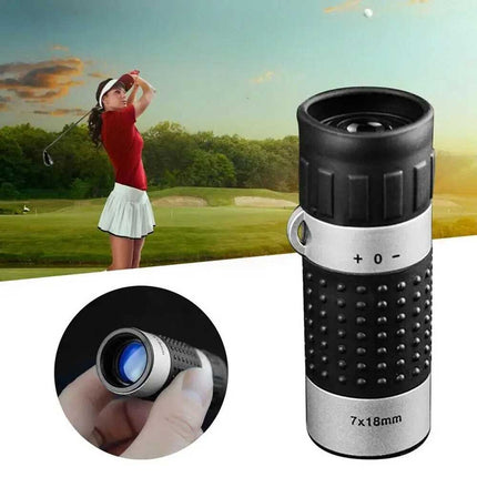 7x18 Golf Monocular Rangefinder, Pocket Scope Distance Finder