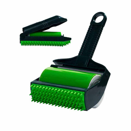 2-Pack Green Stick Pet Hair Remover, Reusable Washable for Clothes
