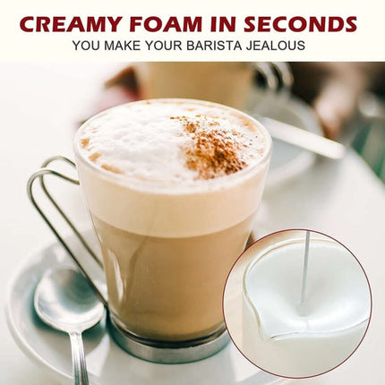 Electric Handheld Milk Frother Coffee Whisk Automatic Kitchen Mixer Jug