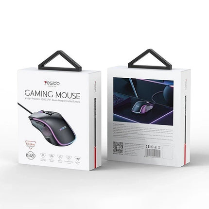 RGB Wired Gaming Mouse 7200 DPI 6 Programmable Buttons Optical PC Laptop