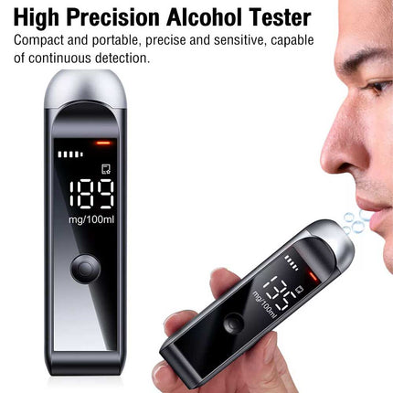 Rechargeable Digital Breathalyzer Alcohol Tester Analyzer Detector