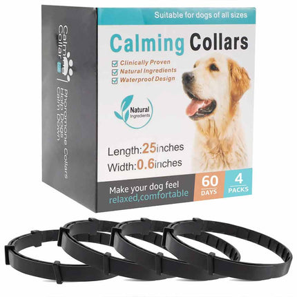 4 Pack Calming Collar for Dogs Cats Pet Pheromone Collar Anxiety Relief