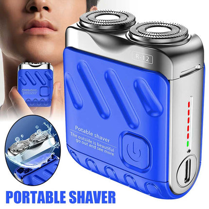 Ultra Clean Washable Double Head Electric Shaver Mini for Men Beard
