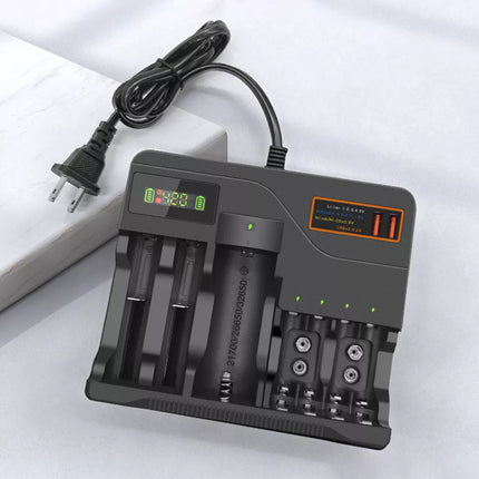 LCD Smart Battery Charger for AAA AA 9V Ni-MH Ni-CD Rechargeable