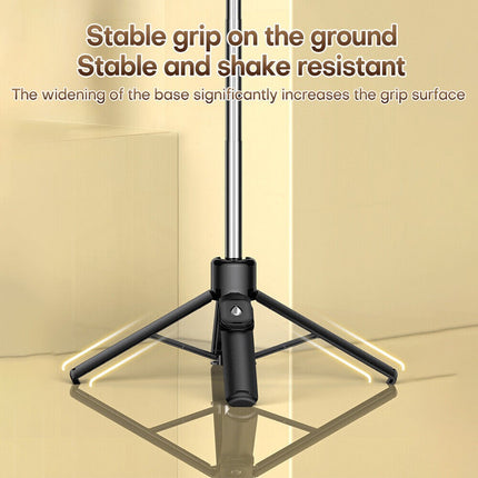 Bluetooth Wireless Selfie Stick Tripod Extendable with Fill Light Universal