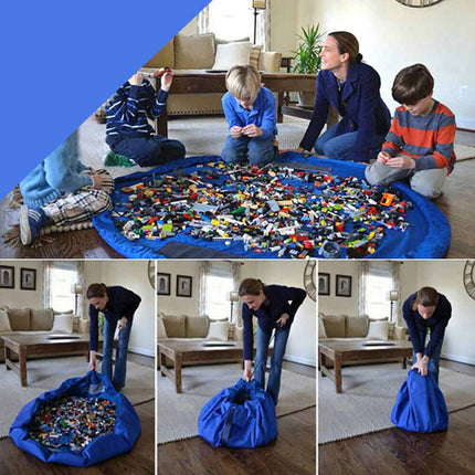 1.5m Portable Kids Toy Storage Bag Mat with Drawstring Organizer