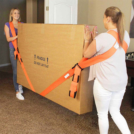 Adjustable Lifting Straps for Furniture Moving, 2-Person Carry Belt