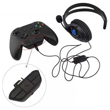 Headset Adapter for Xbox One Stereo Headphone Converter Game Controller