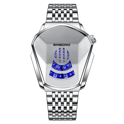 Men's Designer Style Watch Funky Trendy Fashion Wristwatch Strap Adjuster