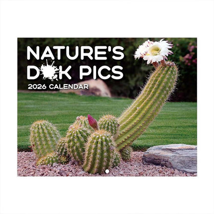 2026 Nature's Pics Wall Calendar Month to View Funny Gag Gift