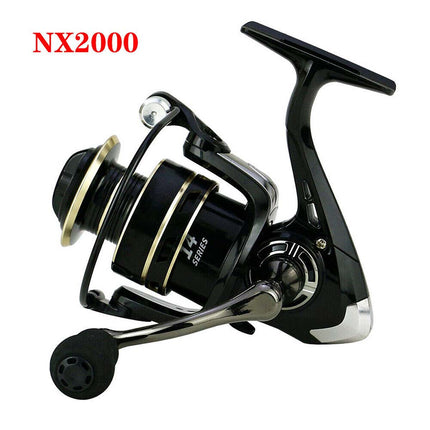 Fishing Spinning Reel 2000-7000, 10kg Max Drag, High Speed Metal Spool
