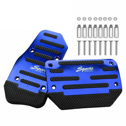 Automatic Car Pedal Covers 2PCS Blue Non Slip Gas Brake Accelerator Pad