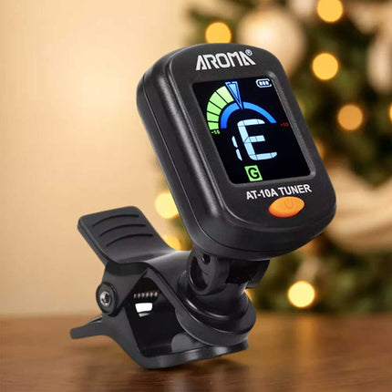 Rechargeable Digital Guitar Tuner – Clip-on Chromatic Tuner for Acoustic Guitar & Violin