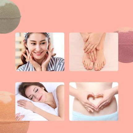 12 Pack Herbal Foot Bath Pills Essential Oil Sleep Aid Effervescent Rotating