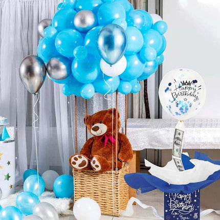 Money Pull Box with Balloon Gift, Fun Surprise Birthday Party Set