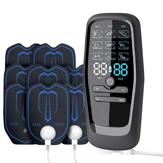 Electric Muscle Stimulator TENS Machine Back Pain Therapy Pulse Massager
