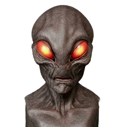 Soft Latex Alien Mask, Scary Halloween Cosplay Prop Comfortable