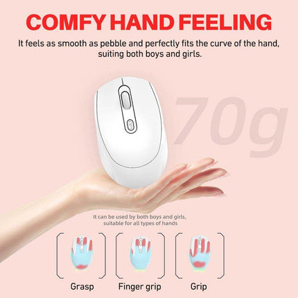 Rechargeable Silent Ergonomic 2.4G Dual Mode Bluetooth Mouse for PC