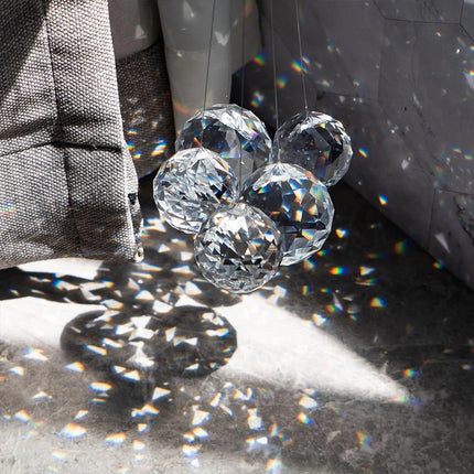 12pcs Crystal Prism Rainbow Maker, Window Suncatcher Hanging Pendant