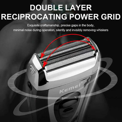 Professional Men's USB Shaver & Trimmer – Rechargeable Beard Clipper