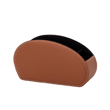 PU Leather Remote Control Holder Storage Box Phone TV Desk Organizer Home