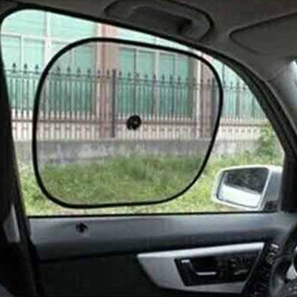 2Pcs Car Sun Shade Cover Blind Mesh Max UV Protection Front Rear Window