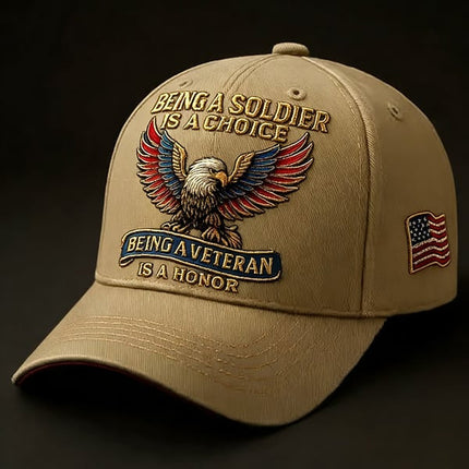Veteran Commemorative Baseball Cap, Being a Soldier Embroidered Hat