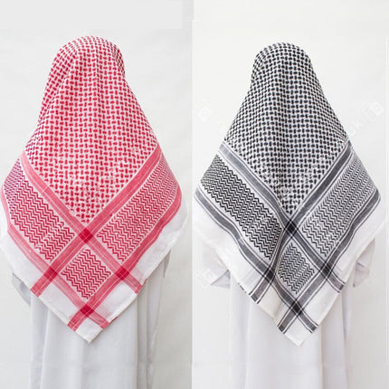 Men Arab Keffiyeh Shemagh Scarf Muslim Turban Palestine Headwrap