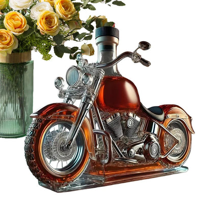 Motorcycle Glass Wine Decanter Vintage Whisky Decanter Liquor Bottle