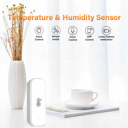 Smart Temperature Humidity Sensor Tuya WiFi Zigbee Thermometer Hygrometer