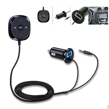 Bluetooth Receiver BT to Aux Adapter Car Audio MP3 Kit with USB Charger Dongle