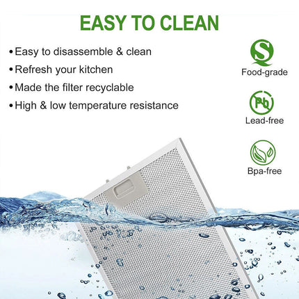 2PCS 320x260mm Cooker Hood Grease Filter Metal Mesh Kitchen Extractor Fan