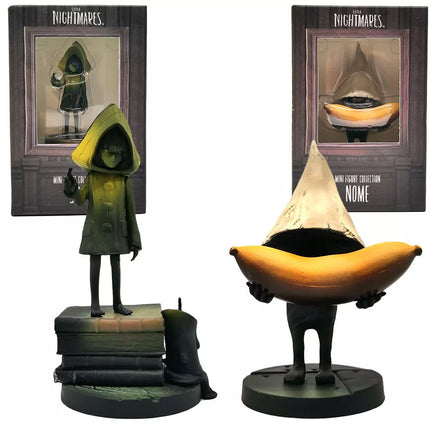 Cute Nomes with Yellow Raincoat Girl Statue Game Toy Model