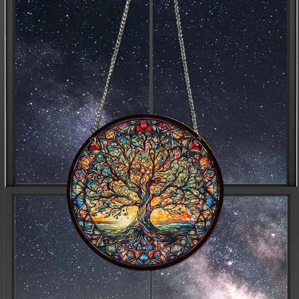 3Pack Tree of Life Home Garden Wall Art, Indoor Outdoor Acrylic Ornament